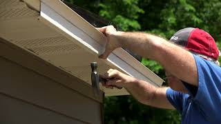 Tips for installing aluminum fascia Everything Garage Part 7 [upl. by Ahsinyd]