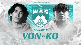 KO vs VON  GUAYMAS MAJORS Jornada 8 Temporada 12023  La Plaza Wey [upl. by Ruthanne]