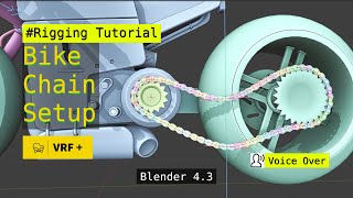 Bike Chain Setup Rigging Guide in Blender 43 [upl. by Adyam223]