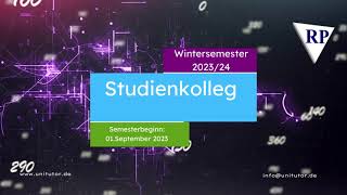 Studienkolleg Wintersemester 2023  24 [upl. by Drol]