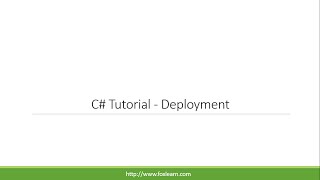 C Tutorial  Deployment [upl. by Aja]