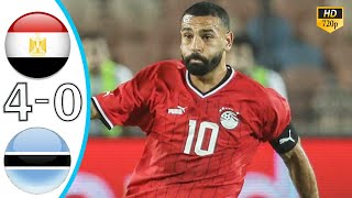 Egypt vs Botswana 40 Highlights amp All Goals  Afcon Quafiliers 2024 Salah Goal [upl. by Sremlahc]