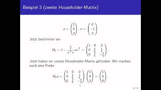 Householder Transformation herantastend erklärt [upl. by Macmahon]