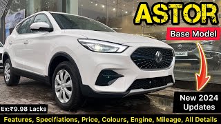 Mg Astor Sprint 2024 Model 🔥 2024 Mg Astor Base Model Review ✅ [upl. by Attenor748]