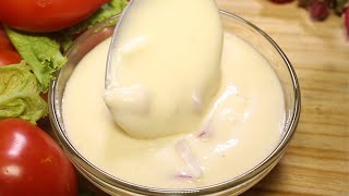 sauce salade mayonnaise  sauce vinaigrette mayonnaise  salad dressing sauce recipe [upl. by Ozen]