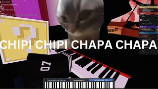 Christell  chipi chipi chapa chapa Roblox piano cover SHEETS [upl. by Leacim130]