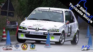 5° Slalom Torricella Sicura  Alessandro Gandini  Peugeot 106 S16 [upl. by Aittam]