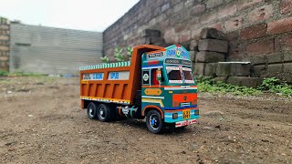 Truck Miniature Review  Tata 2518 Truck Tipper Truck Model  Diecast Model [upl. by Sancha]