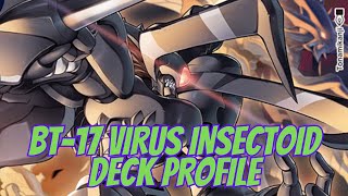 DIGIMON TCG DECK PROFILE BT17 VIRUS INSCETOID DECK PROFILE [upl. by Asabi]