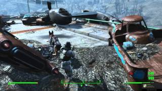 Fallout 4  Crashed vertibird in suspended bridge [upl. by Vassily]