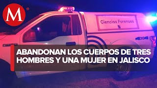 Tres hombres y una mujer muertos fueron hallados sobre Periférico en Tlaquepaque [upl. by Orlando942]