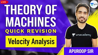 Velocity Analysis I Quick Revision  Theory of Machines  GATE 2021 Mechanical Exam Preparation [upl. by Aigneis565]