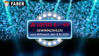 FABER Lotto · LottoGewinnzahlen vom Mittwoch den 09102024 [upl. by Elspeth]