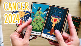 CANCER  quotYOUR 2024 NEW YEAR HERES WHAT TO EXPECTquot 2024 Tarot Reading [upl. by Nauhs]