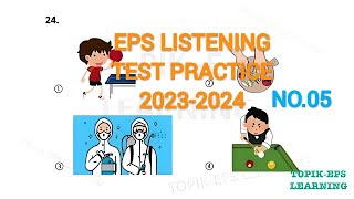 EPS TOPIK 20 MODEL LISTENING QUESTIONS TO PRACTICE FOR 20232024 [upl. by Adalheid]