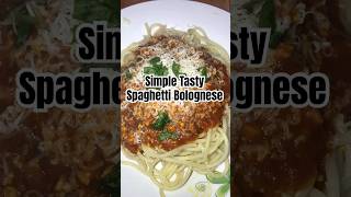 SIMPLE AND TASTY SPAGHETTI BOLOGNESE [upl. by Komara]