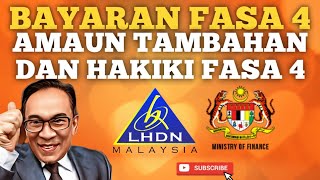 BAYARAN AMAUN HAKIKI FASA 4 DAN AMAUN TAMBAHAN STR 2024 [upl. by Liahus474]