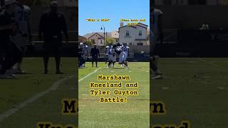 Marshawn Kneeland and Tyler Guyton go at it during practice What a battle DC4L [upl. by Dione]