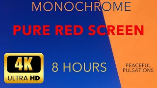 8 Hours of Pure Red Screen in 4K [upl. by Idnahs]