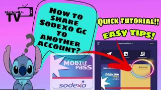 Quick tutorial HOW TO SHARE SODEXO GC TO ANOTHER ACCOUNT [upl. by Ialohcin141]