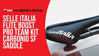 Selle Italia Flite Boost Pro Team Kit Carbonio SF Saddle  Bikebug [upl. by Nahshu]