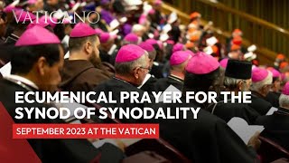 Pope Francis announced an Ecumenical Prayer for the Synod on Sinodality at the Vatican 2023 [upl. by Yenffad]