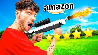 Je Teste Les ARMES de AMAZON dans LA VRAIE VIE [upl. by Ytsirc916]