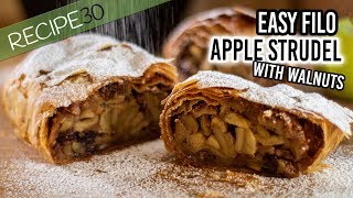 Easy Apple Strudel made with Filo Pastry [upl. by Lombardi]