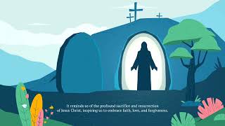 Happy Easter 2024  Easter Sunday Animated Video  Motion Graphics Animation Wishes [upl. by Frederigo134]