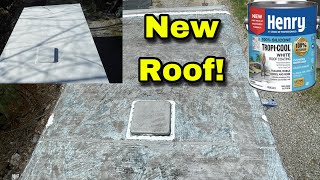 Best RV Roof Coating truckcamping diy project [upl. by Grimes]