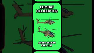 The COMBAT HELICOPTER has a green screen Footage animation of the GREEN SCREEN [upl. by Boj]