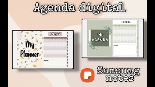 Agenda digital interactiva para Samsung Notes [upl. by Eidlog]