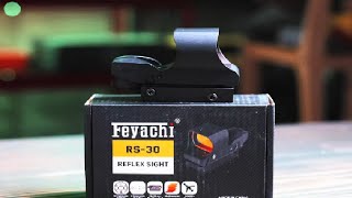 Feyachi Reflex Sight Multiple Reticle System Red Dot Sight with Picatinny Rail Mount Review [upl. by Ellerehs]