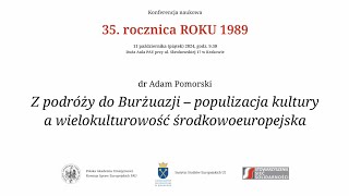 35 rocznica roku 1989 Konferencja naukowa Referat dr Adama Pomorskiego [upl. by Ytnom]