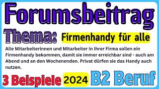 Forumsbeitrag schreiben TELC B2 Beruf  Redemittel  Deutsch Lernen [upl. by Ahsitauq]