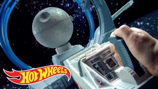 Hot Wheels Star Wars Carships Death Star Revolution Race Track Set  HotWheels [upl. by Nnave]