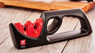 Zwilling Henckels 4Stage Manual Knife Sharpener Review Is It Any Good [upl. by Lagiba]