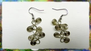 How To Make Beautiful Earrings Based On The Spiral and Figure 8 by Ross Barbera [upl. by Hereld]