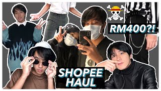 THE BEST SHOPEE CLOTHING HAUL WORTH RM400  Mens Korean  eboy clothing style [upl. by Babbette]