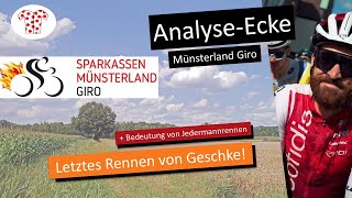 Sprintanalyse Jedermannrennen und die Finanzierung von Radrennen AnalyseEcke Münsterland Giro [upl. by Ethelinda644]