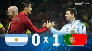 Argentina 0 x 1 Portugal Messi x C Ronaldo ● 2014 Friendly Extended Goals amp Highlights HD [upl. by Cherilyn]