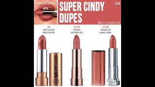 Charlotte Tilbury Lipstick Dupe Compilation [upl. by Asserac]