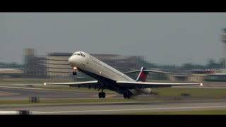 Incredible Delta MD80 Takeoff [upl. by Irvine439]