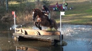 Southern Pines Horse Trials 2 Advanced Water Jump 2013 [upl. by Ennyrb]