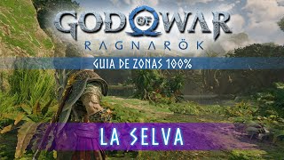 God of War Ragnarok Guia de Zonas 100  La selva Localización coleccionables [upl. by Lletram]