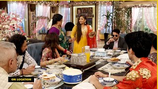 Bittu creates ruckus on the dining table for Aloo Paratha  Deewani Serial On Location [upl. by Ydnagrub212]