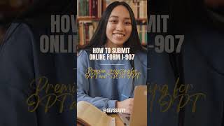 ENG OPT STEM OPT Premium Processing  How to complete online Form I907  SEVIS SAVVY shorts [upl. by Klinges]