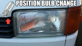 How to change the position bulb in a VW Transporter T4 [upl. by Nosak]