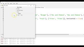 Using Button Groups in Guizero [upl. by Lajib275]