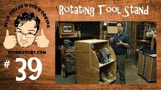 UNIQUE rotating fliptop tool stand woodworking sharpening station Woodworking with Stumpy Nubs 39 [upl. by Rehotsirhc102]